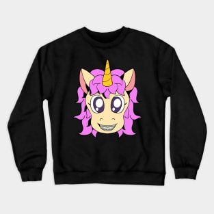 Unicorn with braces Crewneck Sweatshirt